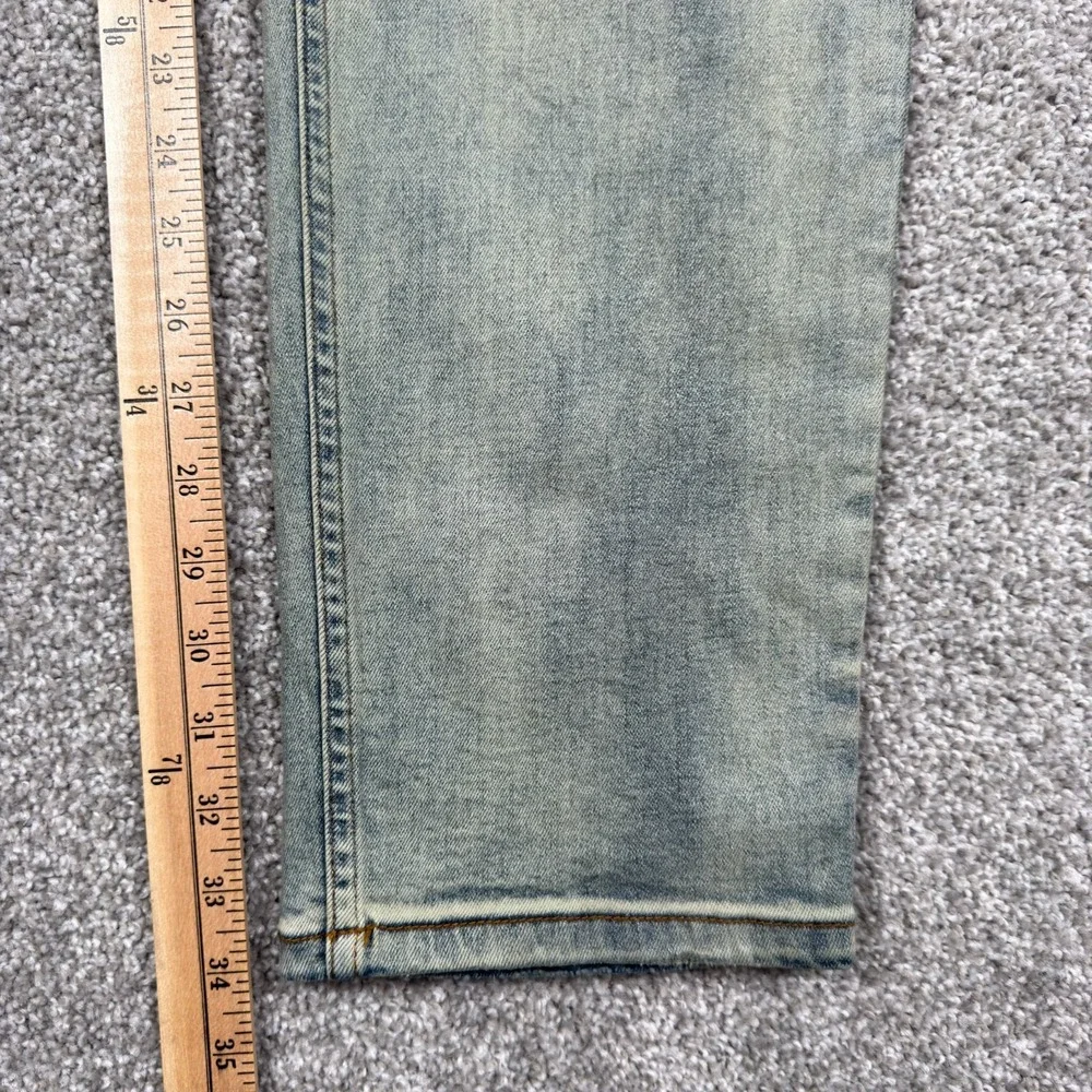SERENEDE Jeans Men's 44x34 Light Wash Stretch Skinny Denim